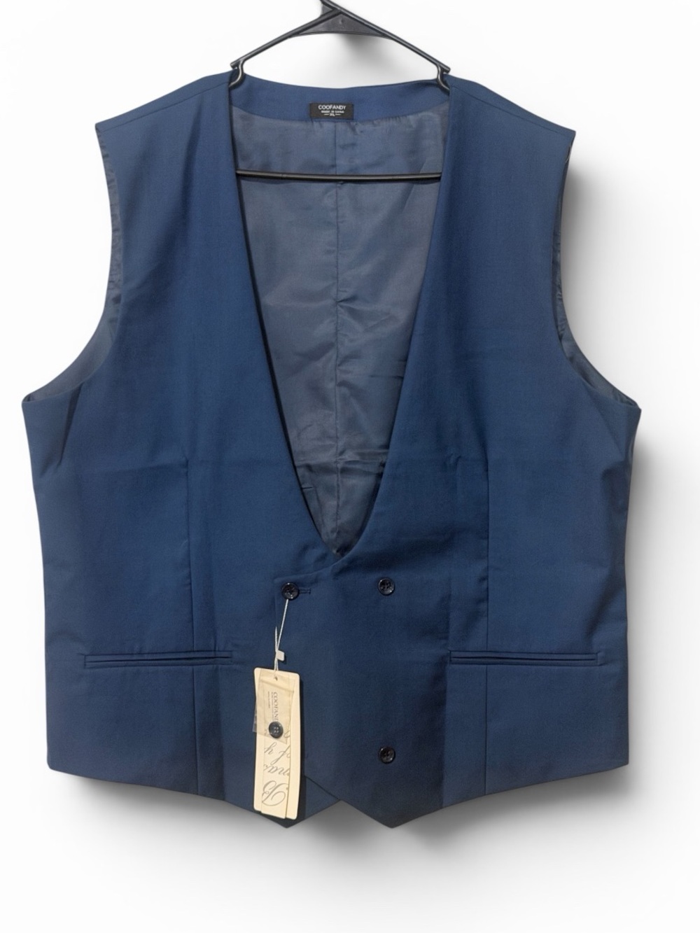 Men's Navy Blue Dress Vest